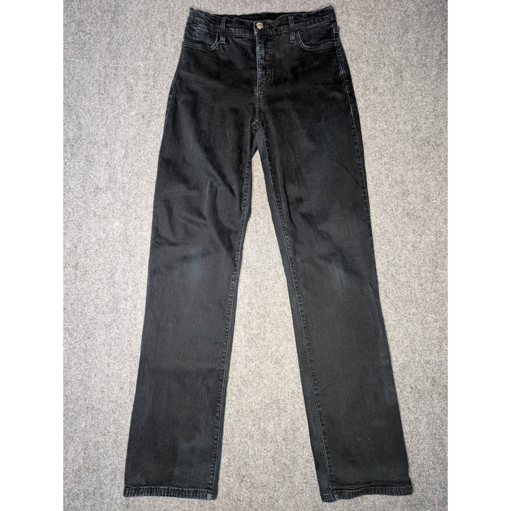 NYDJ Not Your Daughters Jeans Women's Straight Leg Dark Blue Stretch Jeans Siz 4